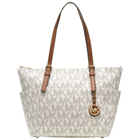 witte michael kors tas|Michael Kors tote bags.